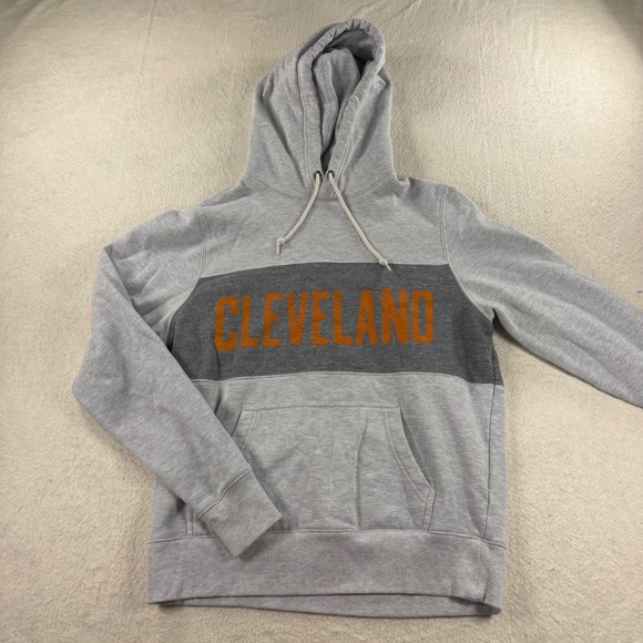 Homage Cleveland Ohio Gray Pullover Hoodie Sweatshirt Small Retro Athleisure - Picture 1 of 7